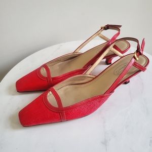 Talbots Vintage Women's Pink Spring Heels Sz 8.5B